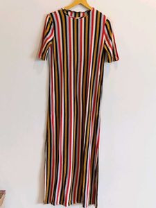 Zara-Striped Maxi Dress (M)