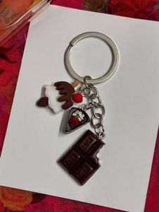 Cute Dessert Charm Keychain