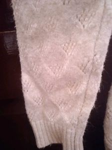 beige Knit Cardigan with Pockets