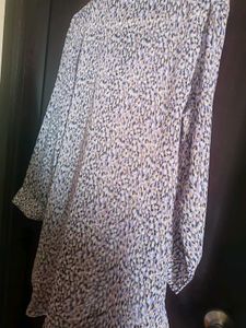 Leopard Print Sheer Top