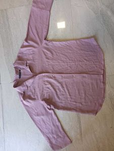 Solid Lilac Button-Up Shirt