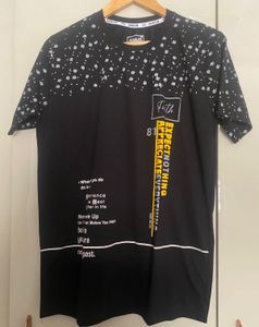 Men's Black Graphic T-Shirt