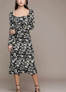 Calvin Klein Floral Print Midi Dress