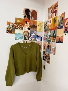Cozy V-Neck Knit Sweater
