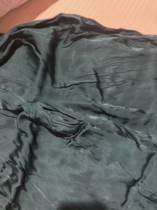 Dark Green Silky Ethnic Skirt