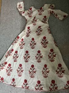 Floral Print Anarkali Kurti