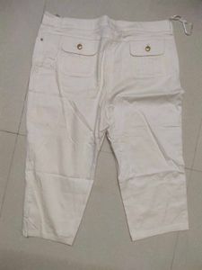 Imported White Capri Pant