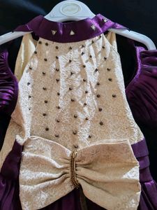 Pure Silk Party Gown For Girls ₹800
