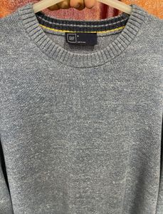 GAP Marled Roll Crew Neck Sweater
