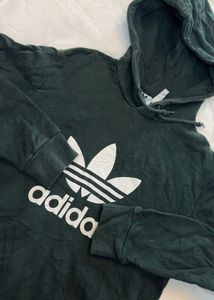 Adidas Green Trefoil Hoodie