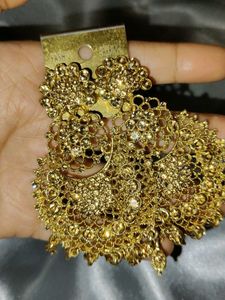 Gold Tone Statement Earrings