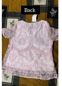 Romantic Lace Trimmed Peplum Top