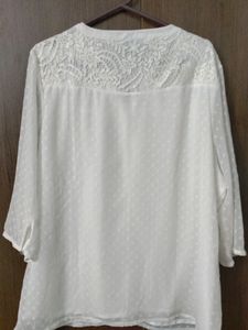 Plus Size White Lace Top From Westside