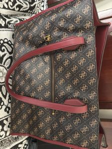 Guess Monogram Tote Bag