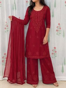 Premium Lucknowi chikan kurta set 3 piece