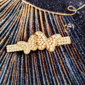 Stylish Pearl &amp; Rhinestone Hair Clips Set
