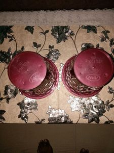 New  Pair of Plastic Flower Pots( 8 inch)No Coins