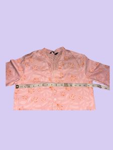 Pretty Peach Floral Kurta
