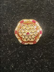 Exquisite Floral Kundan Ring