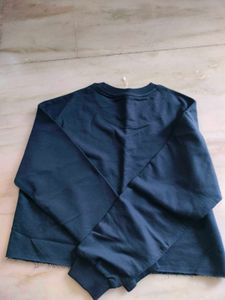 New Navy Blue Crop Top