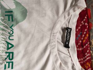 White Butterfly Graphic T-Shirt
