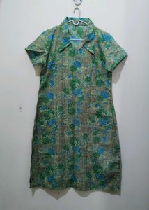 Green Floral print Kurta Pajama Dupatta Set