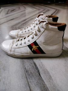 White Gucci High Top Sneakers For Men &amp; Women