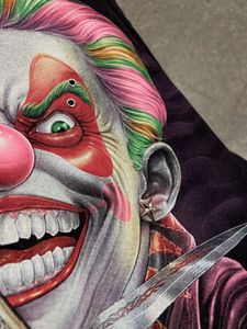 y2k Rock Chang Joker Studded Graphic Tee