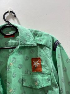 Stylish Green Printed Shirt 💚