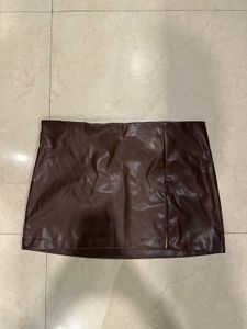 Faux Leather Mini Skirt
