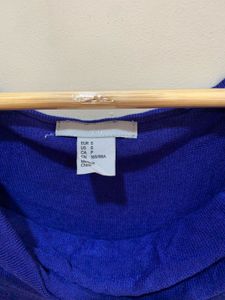 Blue Cowl Neck Dress