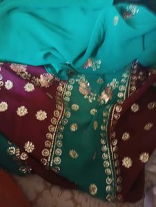 Red &amp; Gold Lehenga Choli Set