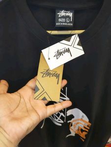 STUSSY BOXY FIT GRAPHIC PRINTED OVERSIZE TEE 🔥🔥