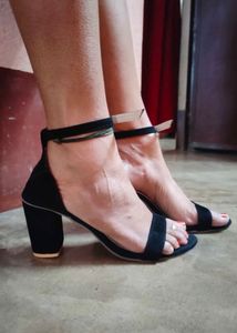 Stylish Black Block Heels