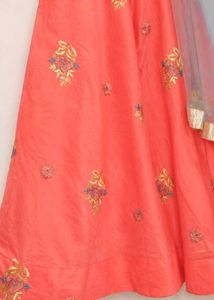 Beautiful Orange Ethnic Dress with Dupatta