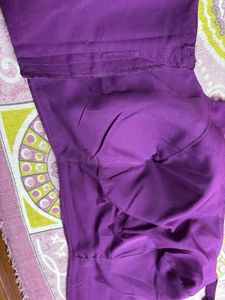 Purple Readymade Saree Blouse