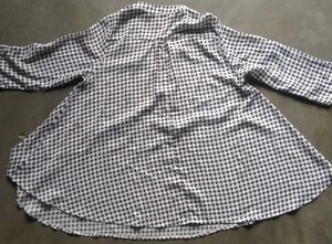 Chic Gingham Tunic Top