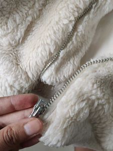 Cream Fuzzy Teddy Jacket