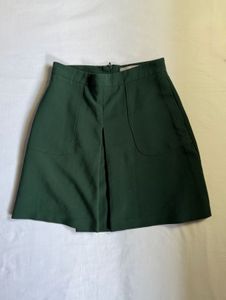 Chic Dark Green A-Line Skirt