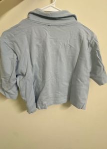 Light Blue Collared Polo Shirt