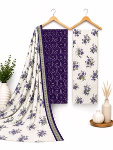 Mayur branded - purple/ white