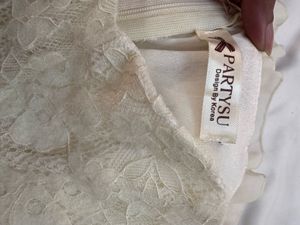 Milkmaid Lace Mini Dress with Long Sleeves