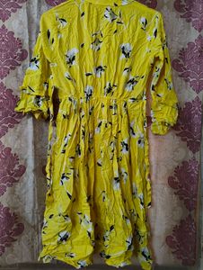 Floral Yellow Frock