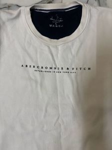 Abercrombie &amp; Fitch White Sweatshirt