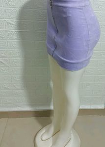 Mini Skirt Soft Small Furry Fabric Size 28