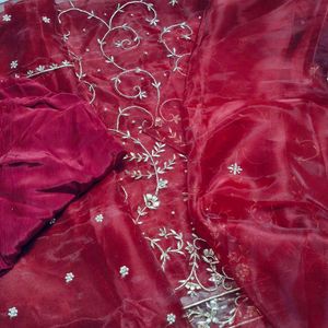 Elegant party wear unstiched suit, dress material