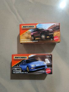 MATCHBOX ACURA INTEGRA & LAND ROVER DEFENDER 90