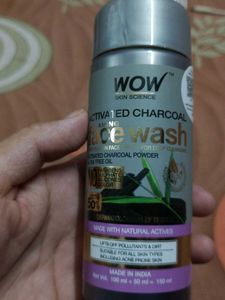 WOW Skin Science Activated Charcoal Face Wash
