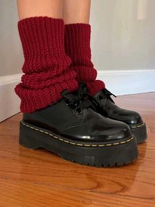 Cherry Knitted Leg Warmers
