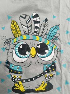 Cute Owl Graphic Kids' T-Shirt